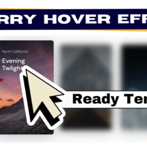 Elementor Blurry Card Hover Effect