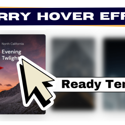 Elementor Blurry Card Hover Effect