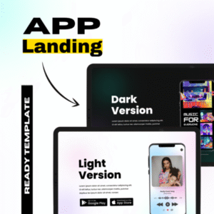 Elementor App Landing Page Banner
