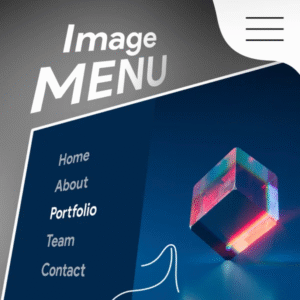 Elementor Full Width Menu with Image Hover Effect