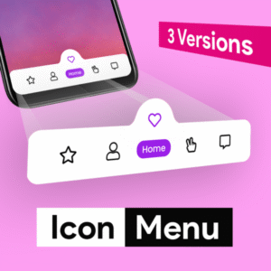 Elementor Icon Navigation Menu Bar