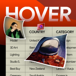 Elementor Table Image Hover Effect