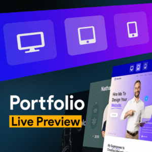 Elementor Portfolio Live Preview Box