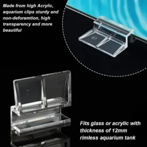 Jump Guard Clips (6mm / 8mm / 10mm / 12mm) – Aquarium Glass Thickness Type