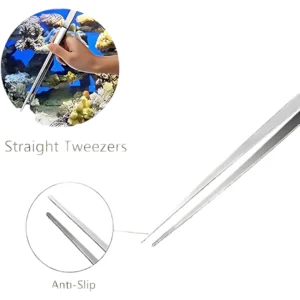 Straight Aquarium Tweezers (Aquascaping Tool)